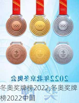 冬奥奖牌榜2022,冬奥奖牌榜2022中国