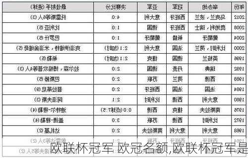 欧联杯冠军 欧冠名额,欧联杯冠军是