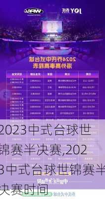 2023中式台球世锦赛半决赛,2023中式台球世锦赛半决赛时间