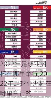 2022年足球亚洲杯在哪里举行,2022年足球亚洲杯在哪里举行的