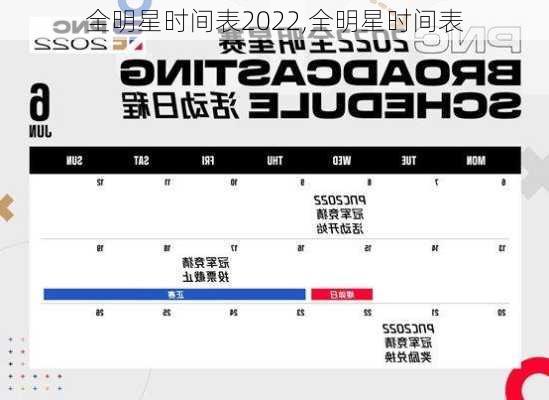 全明星时间表2022,全明星时间表