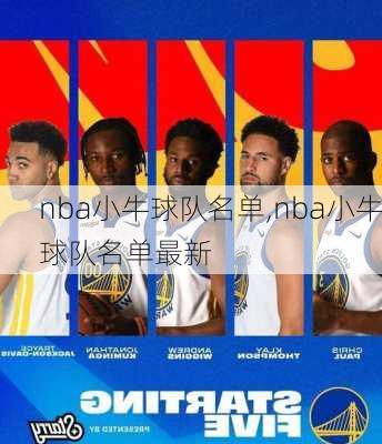 nba小牛球队名单,nba小牛球队名单最新