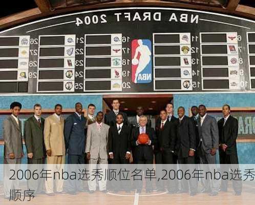 2006年nba选秀顺位名单,2006年nba选秀顺序