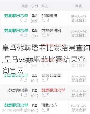 皇马vs赫塔菲比赛结果查询,皇马vs赫塔菲比赛结果查询官网