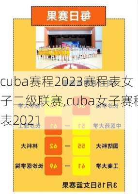 cuba赛程2023赛程表女子二级联赛,cuba女子赛程表2021