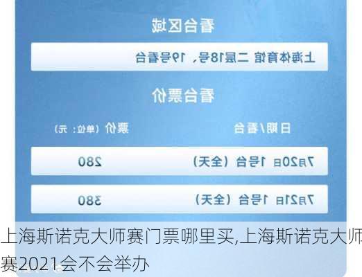 上海斯诺克大师赛门票哪里买,上海斯诺克大师赛2021会不会举办