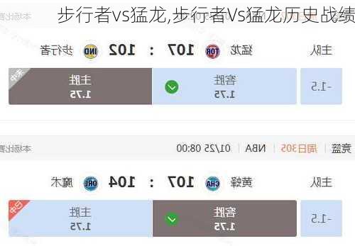 步行者vs猛龙,步行者Vs猛龙历史战绩