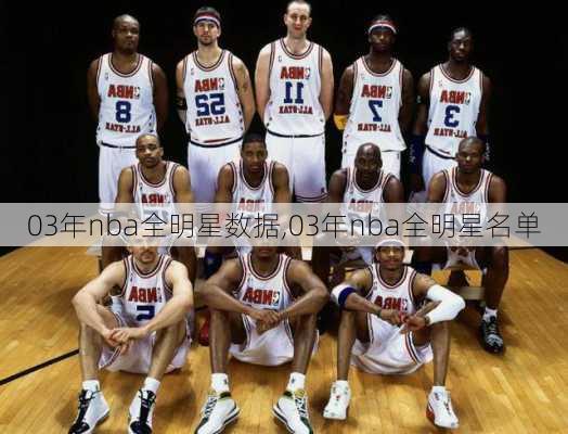 03年nba全明星数据,03年nba全明星名单