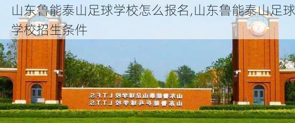 山东鲁能泰山足球学校怎么报名,山东鲁能泰山足球学校招生条件