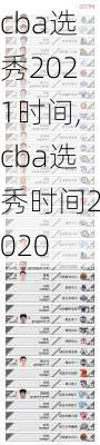 cba选秀2021时间,cba选秀时间2020