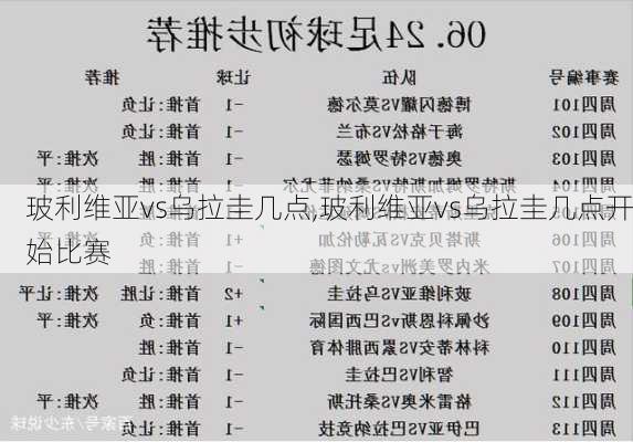 玻利维亚vs乌拉圭几点,玻利维亚vs乌拉圭几点开始比赛