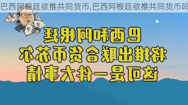 巴西阿根廷欲推共同货币,巴西阿根廷欲推共同货币吗