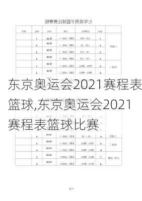 东京奥运会2021赛程表篮球,东京奥运会2021赛程表篮球比赛