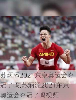 苏炳添2021东京奥运会夺冠了吗,苏炳添2021东京奥运会夺冠了吗视频