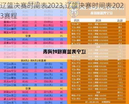 辽篮决赛时间表2023,辽篮决赛时间表2023赛程