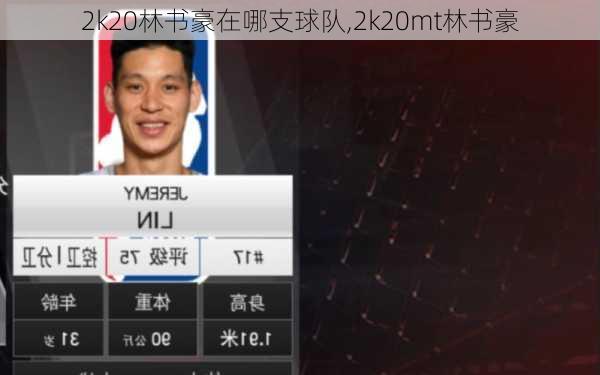 2k20林书豪在哪支球队,2k20mt林书豪