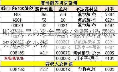 斯诺克最高奖金是多少,斯诺克最高奖金是多少钱