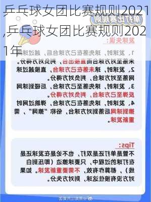 乒乓球女团比赛规则2021,乒乓球女团比赛规则2021年