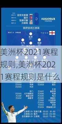 美洲杯2021赛程规则,美洲杯2021赛程规则是什么