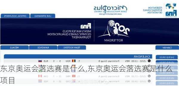 东京奥运会落选赛是什么,东京奥运会落选赛是什么项目