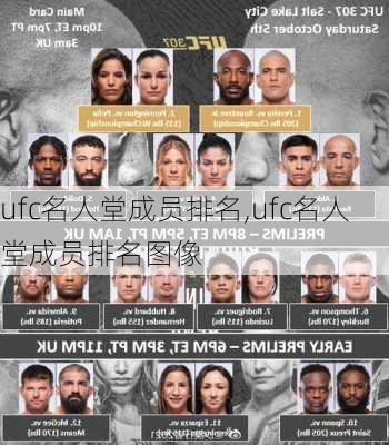 ufc名人堂成员排名,ufc名人堂成员排名图像