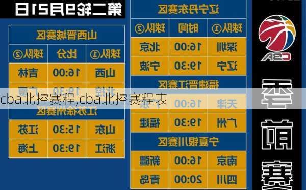 cba北控赛程,cba北控赛程表