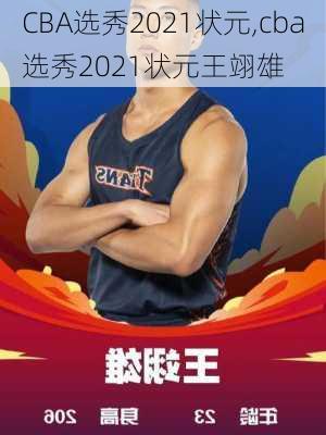 CBA选秀2021状元,cba选秀2021状元王翊雄