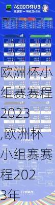 欧洲杯小组赛赛程2023,欧洲杯小组赛赛程2023年