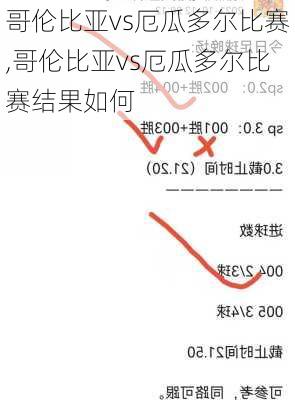 哥伦比亚vs厄瓜多尔比赛,哥伦比亚vs厄瓜多尔比赛结果如何