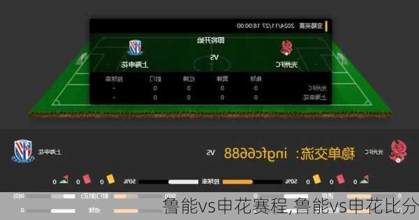 鲁能vs申花赛程,鲁能vs申花比分