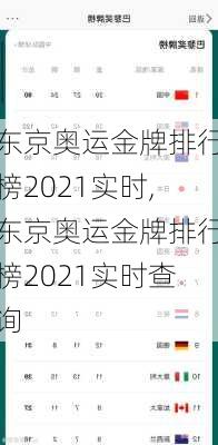 东京奥运金牌排行榜2021实时,东京奥运金牌排行榜2021实时查询