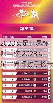 2023女足世界杯射手榜,2023女足世界杯射手榜最新