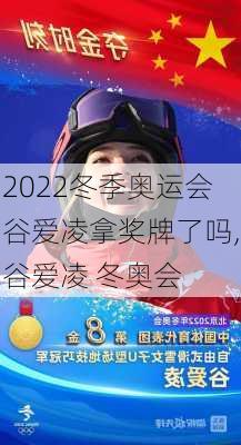 2022冬季奥运会谷爱凌拿奖牌了吗,谷爱凌 冬奥会