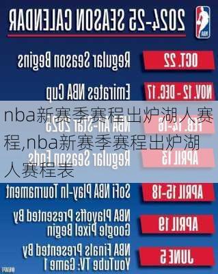 nba新赛季赛程出炉湖人赛程,nba新赛季赛程出炉湖人赛程表