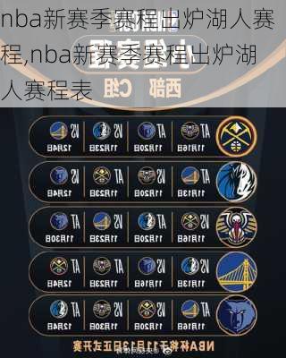 nba新赛季赛程出炉湖人赛程,nba新赛季赛程出炉湖人赛程表