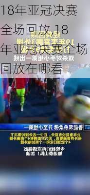 18年亚冠决赛全场回放,18年亚冠决赛全场回放在哪看