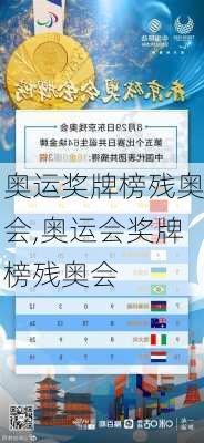 奥运奖牌榜残奥会,奥运会奖牌榜残奥会