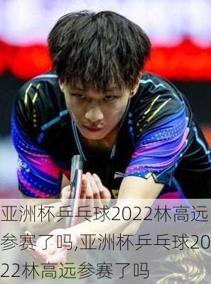 亚洲杯乒乓球2022林高远参赛了吗,亚洲杯乒乓球2022林高远参赛了吗