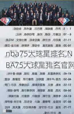 nba75大球星排名,NBA75大球星排名官网